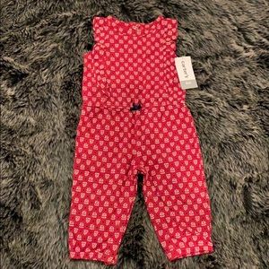 NWT baby girl romper - Carter’s size 6 mo